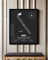 Frame color options for Morris Municipal Airport-Charlie Schmidt Field Wall Art
