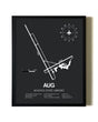 Unframed Augusta State Airport map print poster