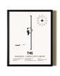 Framed Panhandle-Carson County Airport wall art poster in black frame