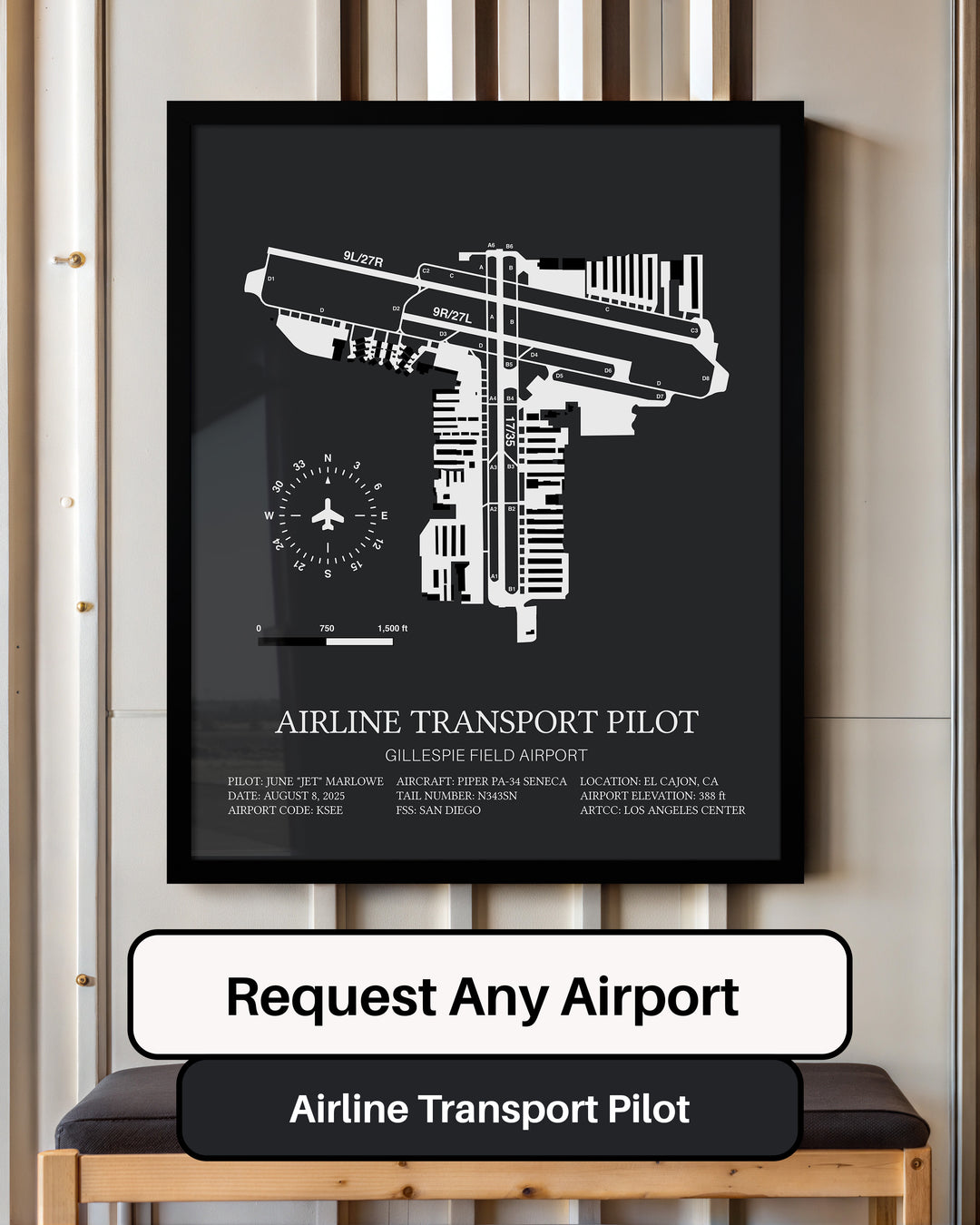 Airline Transport Pilot Custom Print