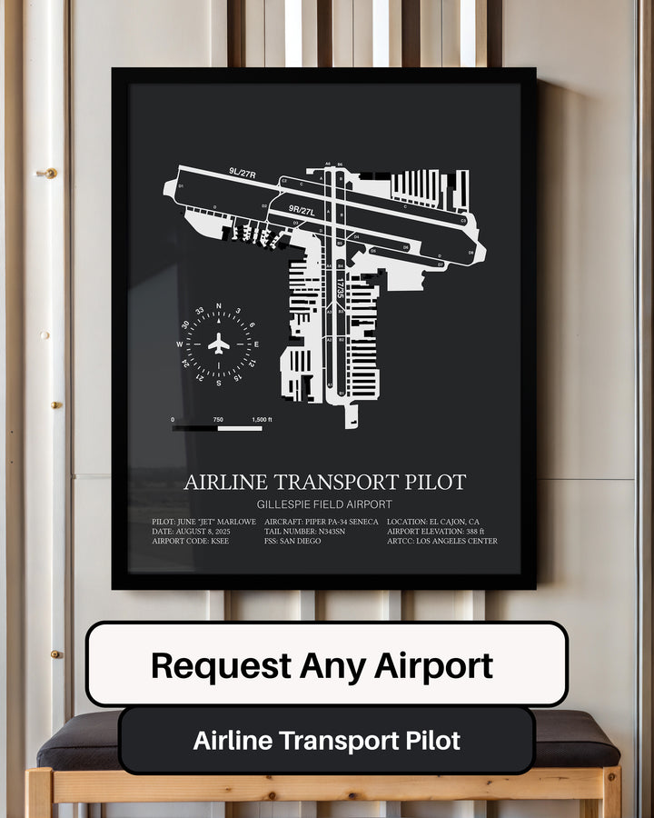 Airline Transport Pilot Custom Print