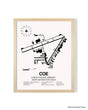 Detailed Airport Map of Coeur d'Alene Airport - Pappy Boyington Field (COE) in White with a Natural Frame