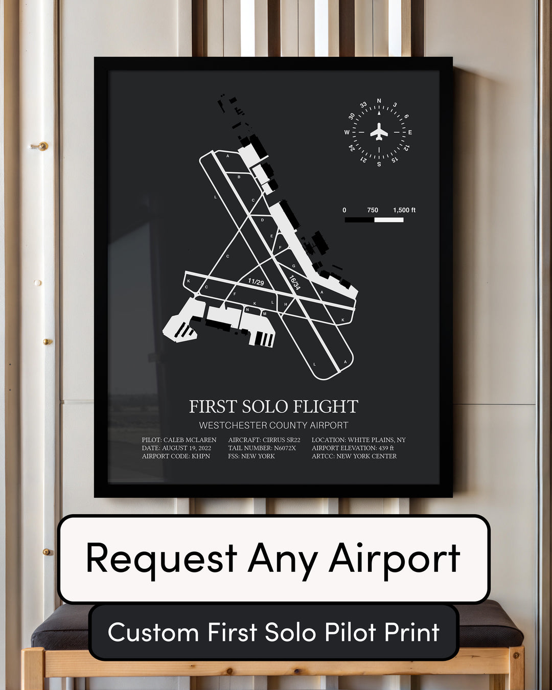 First Solo Flight Custom Print
