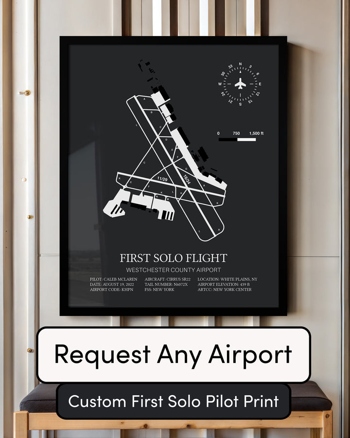 First Solo Flight Custom Print