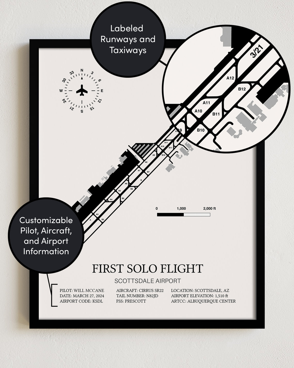 First Solo Flight Custom Print