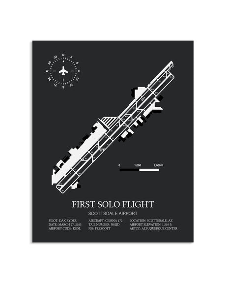 First Solo Flight Custom Print