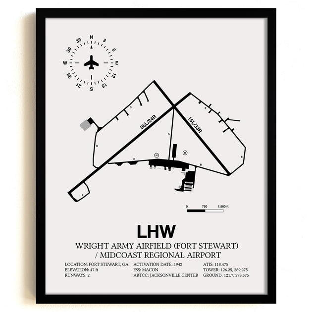 Wright Army Airfield (Fort Stewart) / Midcoast Regional Airport (LHW ...