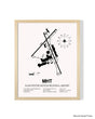 Detailed Airport Map of Manchester Boston Regional Airport (MHT) in White with a Natural Frame