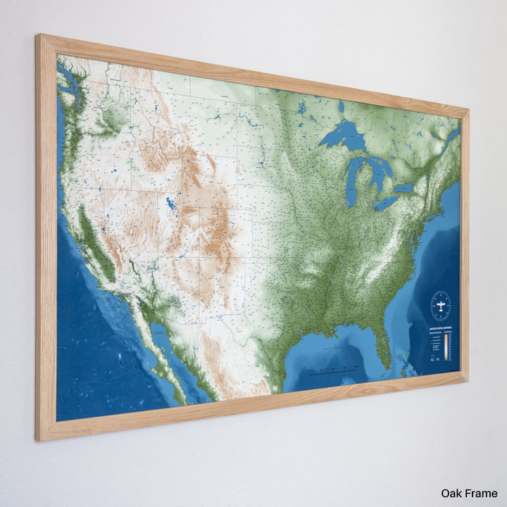 United States Airports Push Pin Map