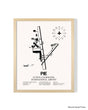 Detailed Airport Map of St Pete-Clearwater International Airport (PIE) in White with a Natural Frame