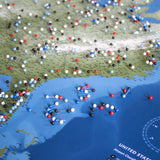 United States Airports Push Pin Map
