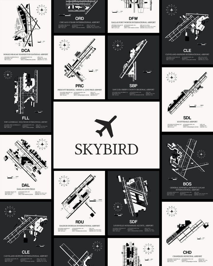 SkybirdSupply Airport Map Collage