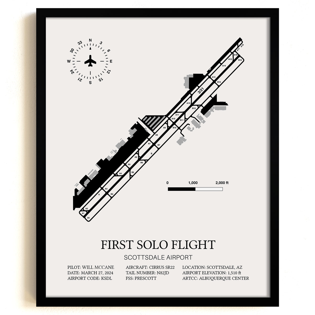 First Solo Flight Custom Print