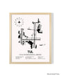 Detailed Airport Map of Tulsa International Airport (TUL) in White with a Natural Frame