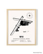 Detailed Airport Map of Watsonville Municipal Airport (WVI) in White with a Natural Frame