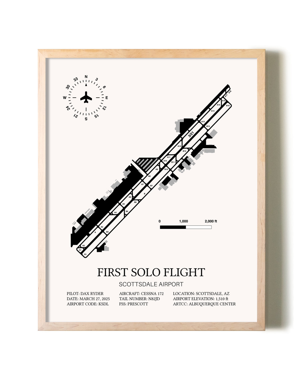 First Solo Flight Custom Print