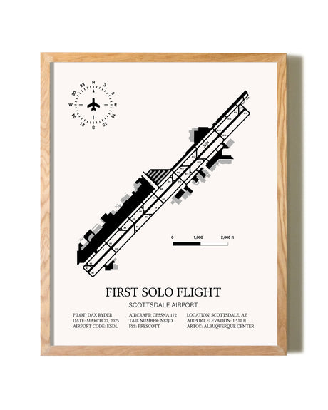 First Solo Flight Custom Print