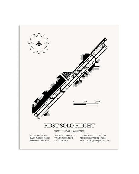 First Solo Flight Custom Print