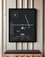 YEN Airport Map, Toronto Pearson International Airport Print