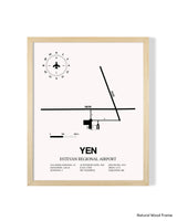 YEN Airport Map, Toronto Pearson International Airport Print