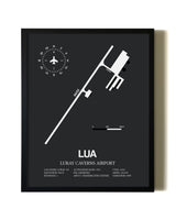 Unframed Luray Caverns Airport map print poster