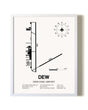 Deer Park Airport airport map poster in oak frame