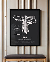 Frame color options for Gillespie Field Airport Wall Art