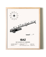 Sky Ranch at Carefree framed wall art in white frame