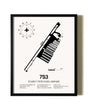 Framed Stark's Twin Oaks Airpark wall art poster in black frame