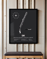 Frame color options for Sikeston Memorial Municipal Airport Wall Art