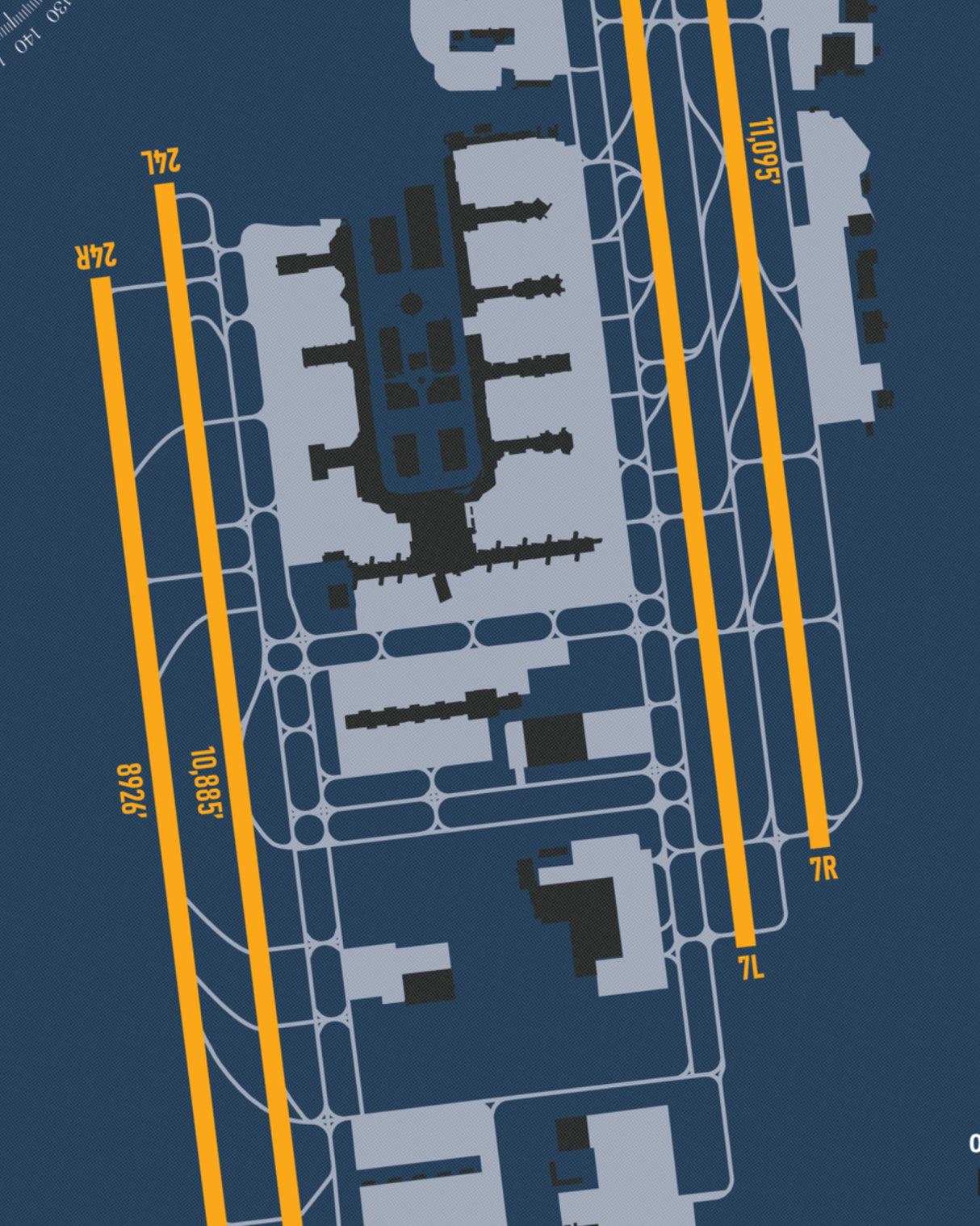 Closeup View of Los Angeles International Airport poster