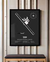 Frame color options for Ingleside Regional Airport Wall Art