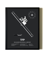 Unframed Ingleside Regional Airport map print poster