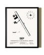 Framed Stephenville Clark Regional Airport wall art poster in black frame