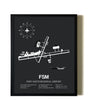 Unframed Fort Smith Regional Airport map print poster