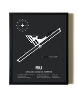Unframed Rancho Murieta Airport map print poster