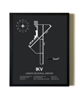 Unframed Ankeny Regional Airport map print poster