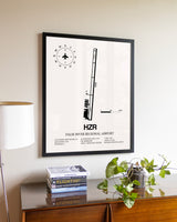 False River Regional Airport aviation wall décor in black wood frame