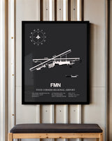 Frame color options for Four Corners Regional Airport Wall Art