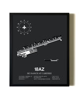 Unframed Sky Ranch at Carefree map print poster
