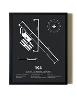 Unframed David Jay Perry Airport map print poster