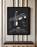 Frame color options for Pensacola Naval Air Station (Forrest Sherman Field) Airport Wall Art