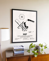 Corpus Christi Naval Air Station (Truax Field) Airport aviation wall décor in black wood frame