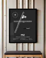 Frame color options for Portales Municipal Airport Wall Art