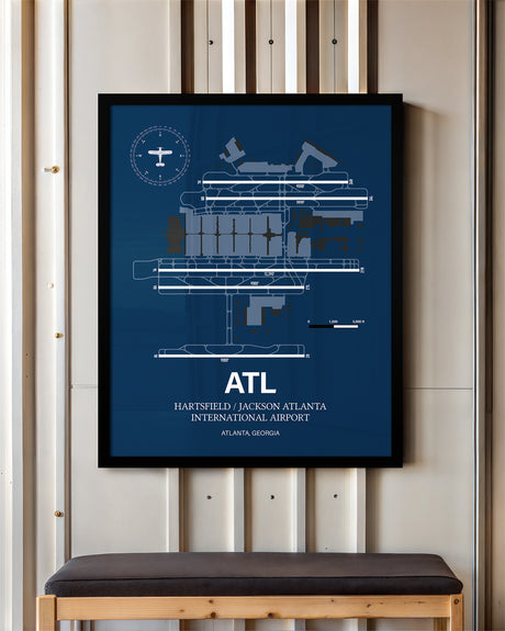 Custom Colored Airport Map Design