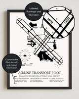 Airline Transport Pilot Custom Print