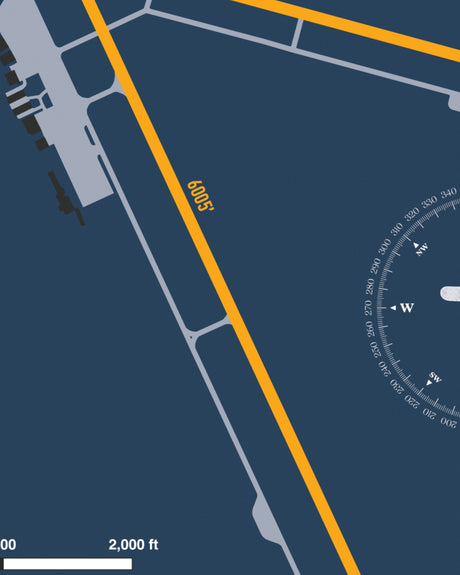 Closeup View of Concord Municipal Airport poster