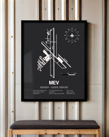Frame color options for Minden-Tahoe Airport Wall Art