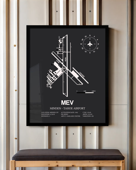 Frame color options for Minden-Tahoe Airport Wall Art