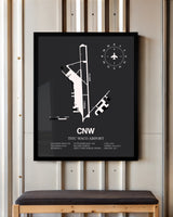 Frame color options for TSTC Waco Airport Wall Art